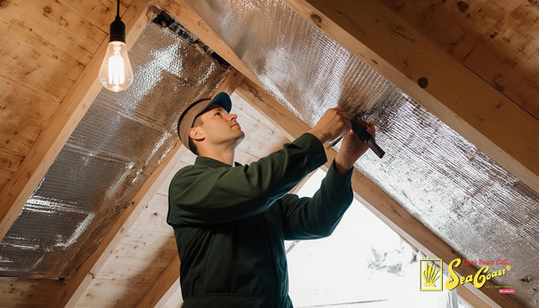 Seacoast Air technician performing maintenance
